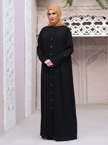 Abaya Military Black